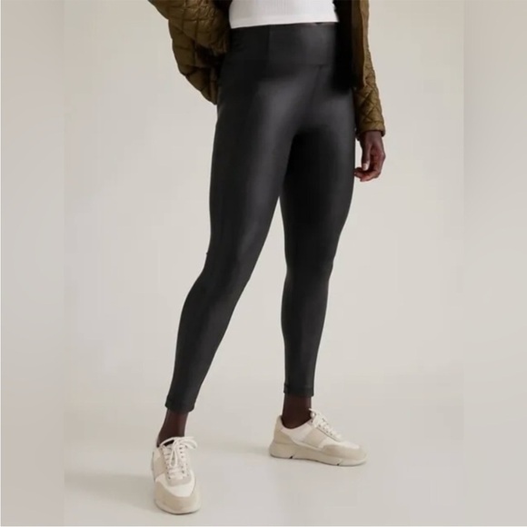 Athleta Black Delancey Gleam Leggings Stretchy Fit- Small - Picture 8 of 8